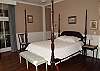 On the main level with pine flooring,private study and master bath