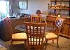 Dining area seats 4
