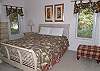 Queen bed, TV, full bath, first floor