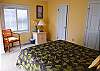 Located off the main living area with full bath with tub/shower