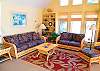 Relax in the den and watch the flat screen TV and enjoy a movie on the DVD player