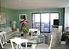 Dining area seats four
