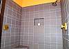 Large tile shower