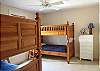 Four twin beds and Jack and Jill bath with shower/tub
