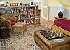 Enjoy a game of chess, a good book or just relax in this sitting area outside the master bedroom