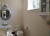 Each bedroom has it's own water closet area