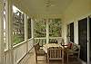 Screened Porch accessed from the master bedroom