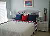 Queen bedroom. Full bath with double vanity