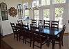 Large table, great for in house dining, seats up to 10 guests