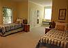 Upstairs twin bedroom with private bath