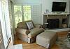 Another view of the spacious living area with new digital cable flat screen TV