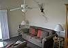 Another view of the living area and the second couch.