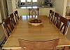 Dining table seats 8; convenient pass thru area to kitchen