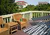 Outside deck with lots of comfortable seating