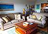 Well appointed living area with very comfortable sofas.  Large one is a sleeper