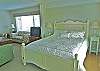 This queen bed has a sleep comfort mattress!