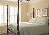 Located on the first level this bedroom has a queen bed, full bath and TV/DVD