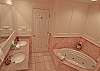 Overhead view of the master bath
