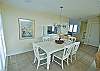 Convenient pass thru area from the kitchen to the dining room table