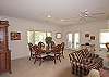 Dining table seats 6.  Eat in kitchen table for 4 more guests