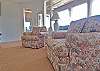 Lots of seating is available in the living room