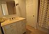 Full bath with tub/shower private for the twin bedroom