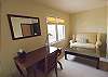 Upstairs off the back side of the home shares a back with the queen bedroom