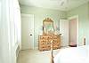 Upstairs queen bedroom shares bath