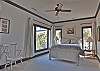 Located on the main level this queen suite has a full private bath with tub/shower