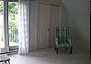 Upstairs with full bath and outside deck. Unfurnished