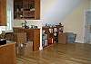 Offers an area to set up an office or store books