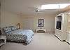 This is a large room with double bed and large TV.  It shares a bathroom with the twin bedroom