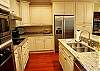Beautifully appointed kitchen with custom cabinentry and Bosch stainless appliances