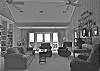 Enter the upstairs den with ceiling fans and oceanfront deck with expansive views