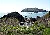Beach front home with private access to private beach.