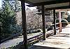 Covered Deck with wooded views