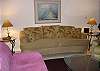 Futon couch makes into bed.