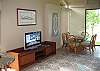 New Flat screen HD TV, ceiling fan, tile flooring throughout unit.