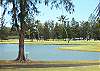View of the lake on the Fazio Golf Course.