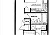 Kahuku Condominium rental - FloorPlan Photo - 1 bedroom 2 bath