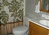 One of the upstairs baths with tub/shower combo.