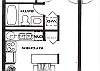 Kahuku Condominium rental - FloorPlan Photo - 1 bedroom 1 bath