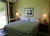 King size bed, window a/c, ceiling fan.