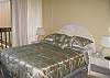 Queen size bed, ceiling fan and window a/c