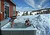 Relax in the hot tub after a hard day of playing!