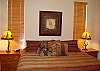 King bed and attached bath.