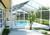 Central Gulf Coast House rental - Interior Photo - Another view of our pool and lanai and back yard
