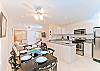 Comfortable dining for 6 guests along side with American standards fully equipped kitchen