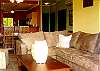 Cozy sofas in living room