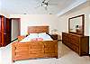 Master bedroom with cozy king size bed